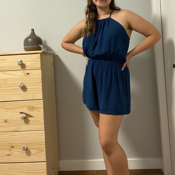 Dark Teal Romper - Picture 2 of 5